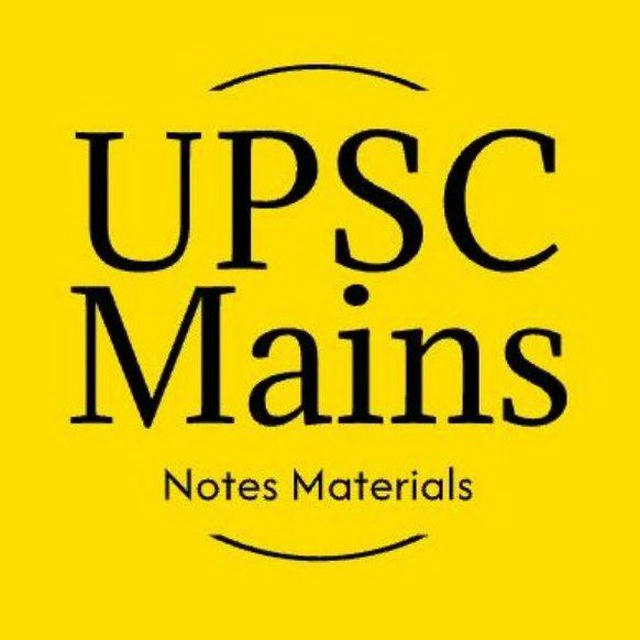 UPSC Mains Notes
