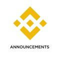 Binance Announcements