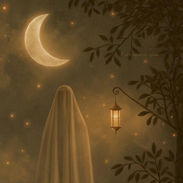 в отблесках луны