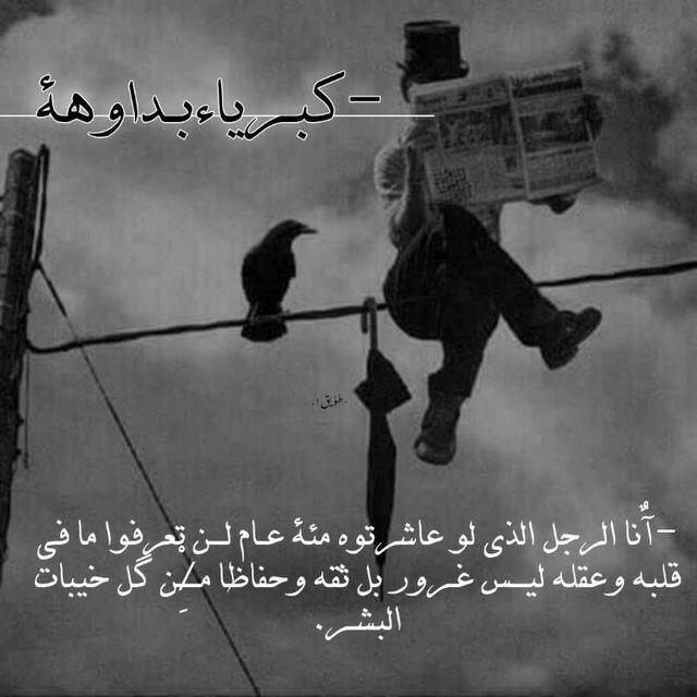 خواطر و عبارات كبرياء بداوه