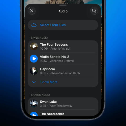 Profile Audio in Stories. When posting a story, you can now quickly add audio from your profile playlist. December Features 1