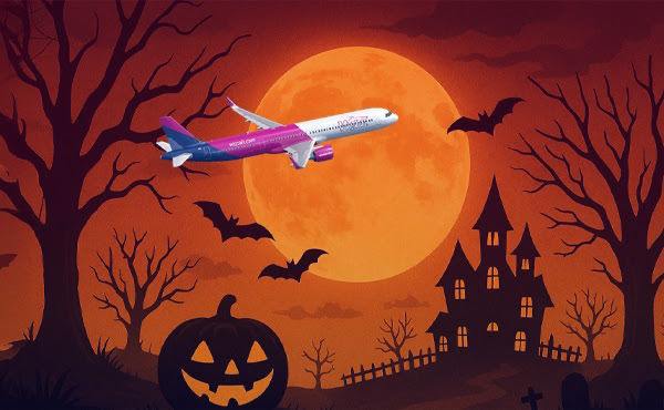 🎃 У Wizz Air акция для всех - скидки 20% на самые разные маршруты! Даты полётов: ноябрь-март. Акция только сегодня: https://