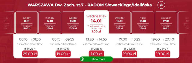 Напоминаем про дешевые билеты на автобусы по Польше. 🚌🇵🇱 Поездки всего от 1 злотого за переезд. Такие билеты можно находит
