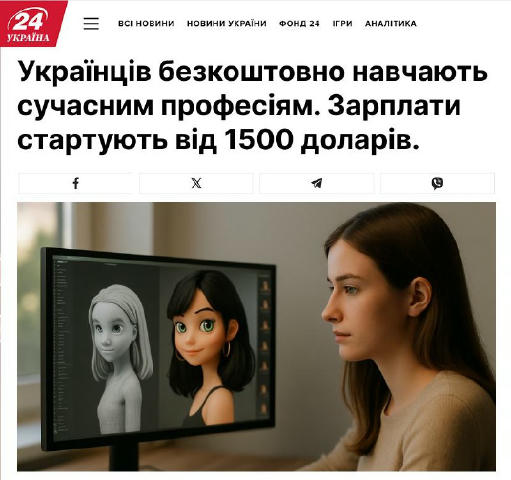 ❗️Увага! 26 листопада стартує тестовий освітній проект для українців Відтепер можете відчути себе у ролі 3D-моделера із зарпл