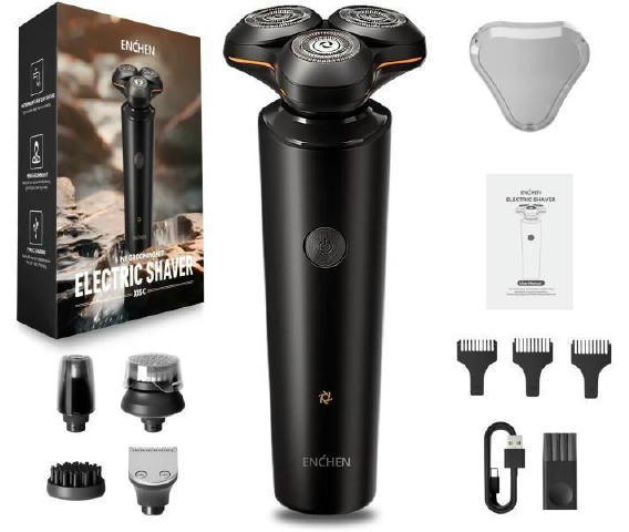 💥 Приїхали електробритви Enchen 5в1 X8S-C 🔴 Швидка відправка! Гарантія в Україні - 1міс. - 5 насадок у комплекті: 1. Голінн
