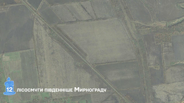 🎄 Адвент. День 12 — лісосмуги південніше Мирнограду 🏹 Ще одне місце, де ворог планував дійти до Покровська, але завдяки про