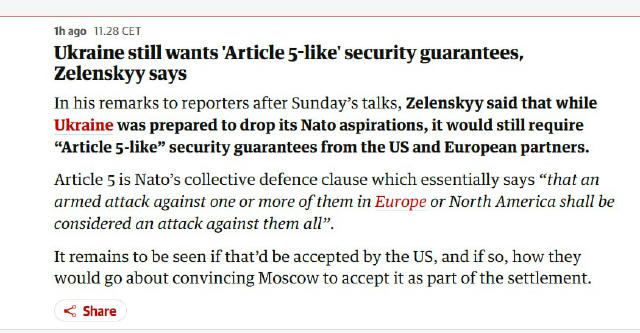 ‼️Україна наполягає на гарантіях, але переговори з США ускладнюються Українська сторона продовжує домагатися гарантій безпеки