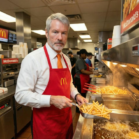 Сейлор отправил BTC ниже $87k картинкой из McDonald's 🌡 На прошлой неделе Strategy купила еще 10 645 BTC ($980 млн) по средн