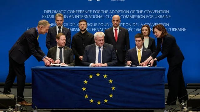 ❗️34 країни та представники Євросоюзу підписали конвенцію про створення Міжнародної компенсаційної комісії для України при Ра