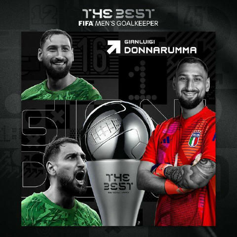 ❗️Офіційно: Джанлуїджі Доннарумма – найкращий воротар року за версією ФІФА! Джіджі забрав нагороду The Best, додавши її до ра