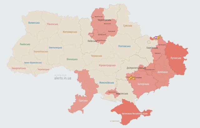 ❗️Тривога в Києві та низці областей Загроза БПЛА @censor_net І Ми у Facebook, Instagram, Twitter, Tik-Tok, SL8