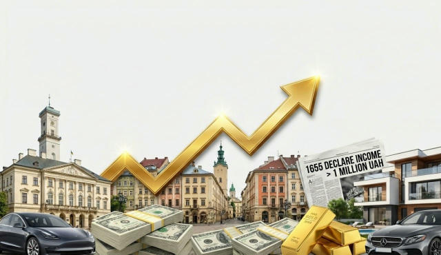💵 Різко збільшилася кількість мільйонерів на Львівщині У 2025 році 1655 мешканців області задекларували доходи понад 1 млн г