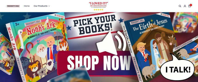 У США запустили продаж дитячих книг-Біблій з озвучкою Дональда Трампа, створеною за допомогою ШІ, — Daily Star На кожній стор