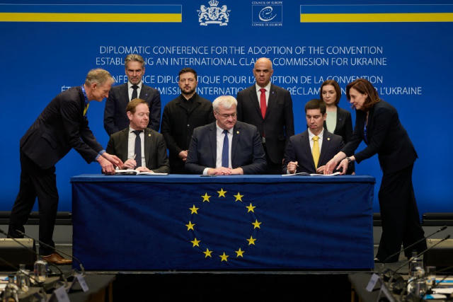 🇳🇱🇺🇦 У Гаазі відбулося підписання Конвенції про створення Міжнародної компенсаційної комісії для України 🖥 Про це йдетьс