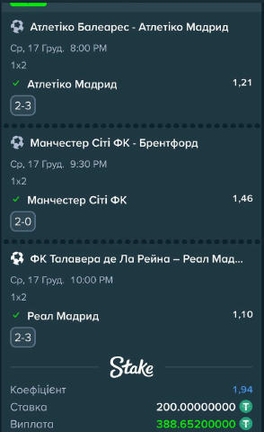 ✅ ЗВІТ СТАВКИ ДНЯ ТА НОЧІ ЗА ПЕРІОД 11–17.12 ✅ 📅 11.12 1.74 ✅ 1.72 ✅ 💰 +29 200₴ 📅 12.12 1.92 ✅ 1.82 ✖️ 📅 13.12 1.72 ✅ 1.7