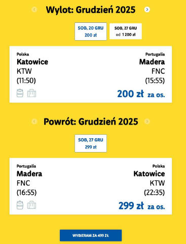 🌴🎄Чартер из Польши на Мадейру за 120 евро (499 злотых) туда-обратно. Прямые рейсы с багажом, 20 декабря. Вылет из Катовице