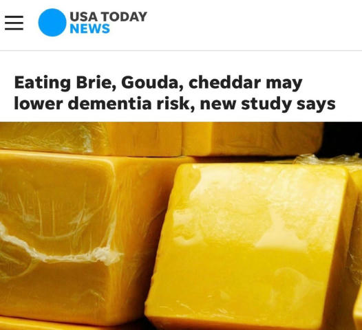Употребление жирного сыра и сливок может снижать риск деменции. Исследование показало: люди, съедающие ≥50 г жирного сыра в д