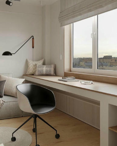 Прекрасная студия Яркий пример того, как на ограниченной площади можно создать по-настоящему функциональное и комфортное жило