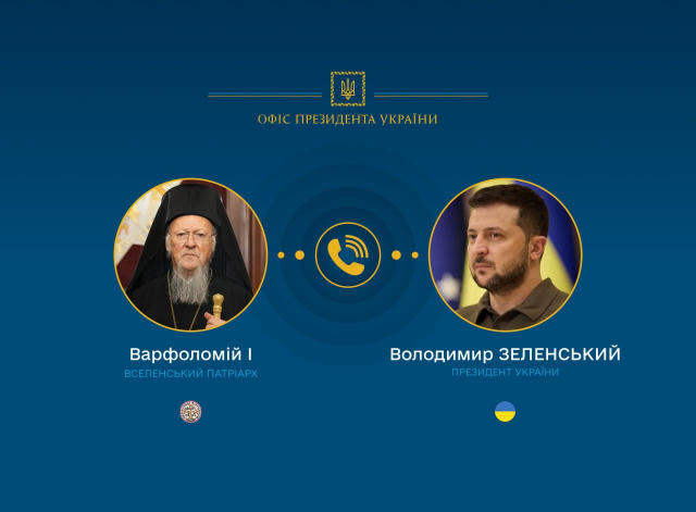 Президент України Володимир Зеленський провів телефонну розмову зі Вселенським Патріархом Варфоломієм. Подробиці: https://bit