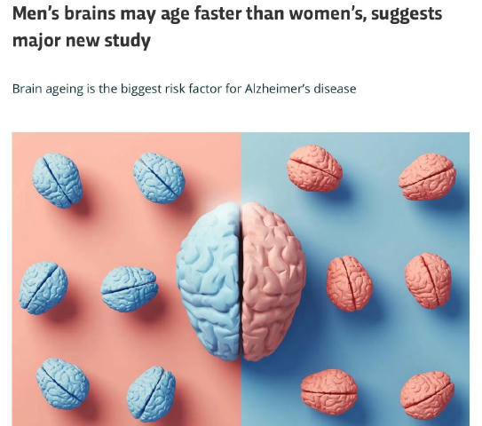 🧠 Чоловічий мозок старіє набагато швидше за жіночий, — вчені з Осло Дослідники проаналізували МРТ-скани більш ніж 4 700 здор