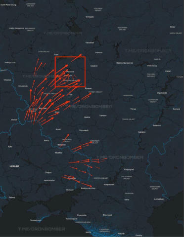 🔥Очень много беспилотников сейчас летят бомбить Москву Также принимать их готовяться другие регионы. Мертвые русские 200